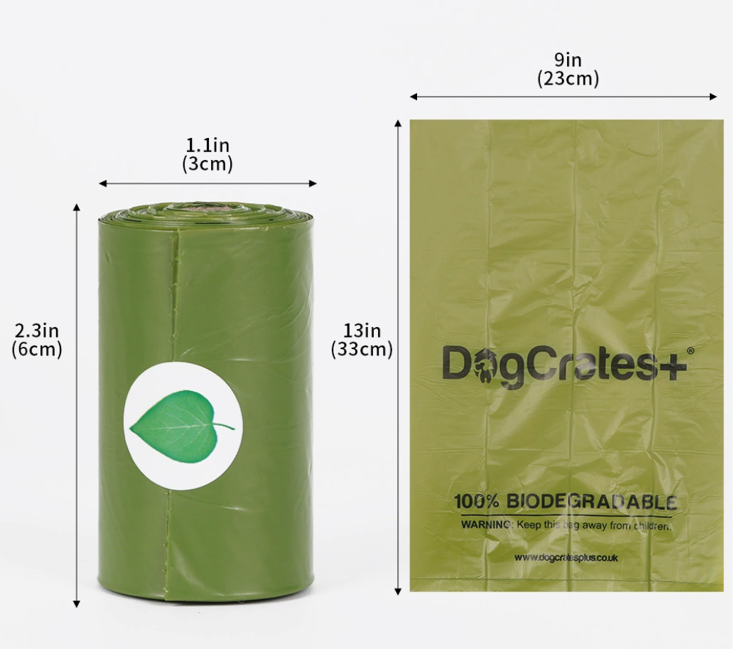 Degradable pet garbage bag